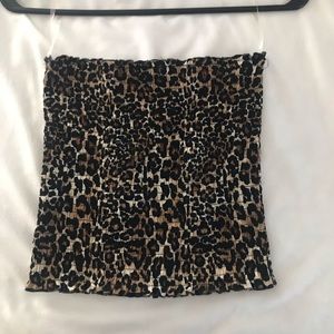 Cheetah Strapless Tube Top